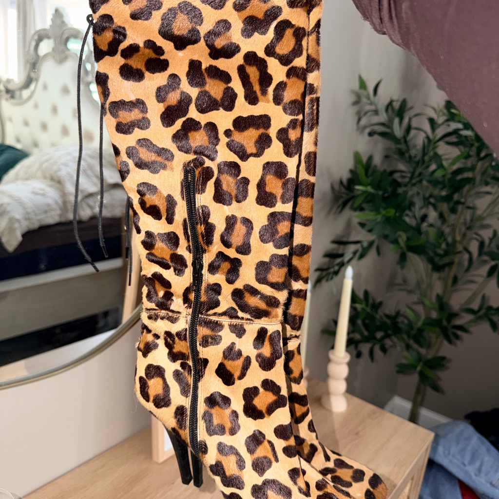 Leopard Print Women's Boots